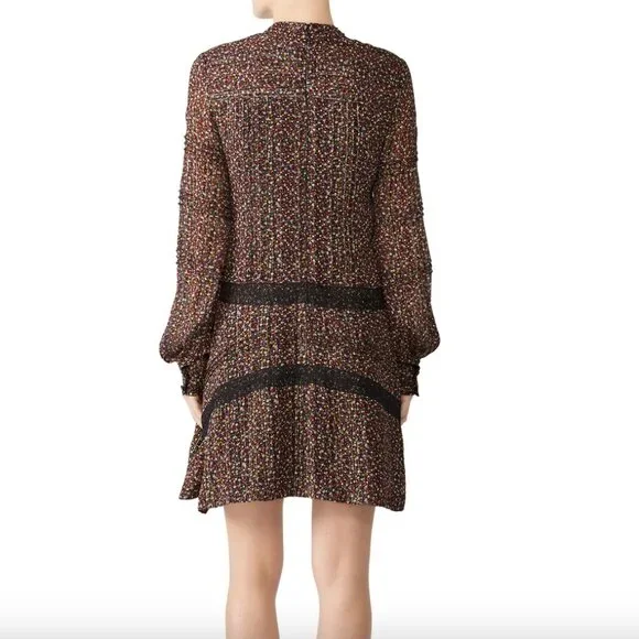 Derek Lam 10 Crosby Floral Long Sleeve Shift Dress - Picture 3 of 9